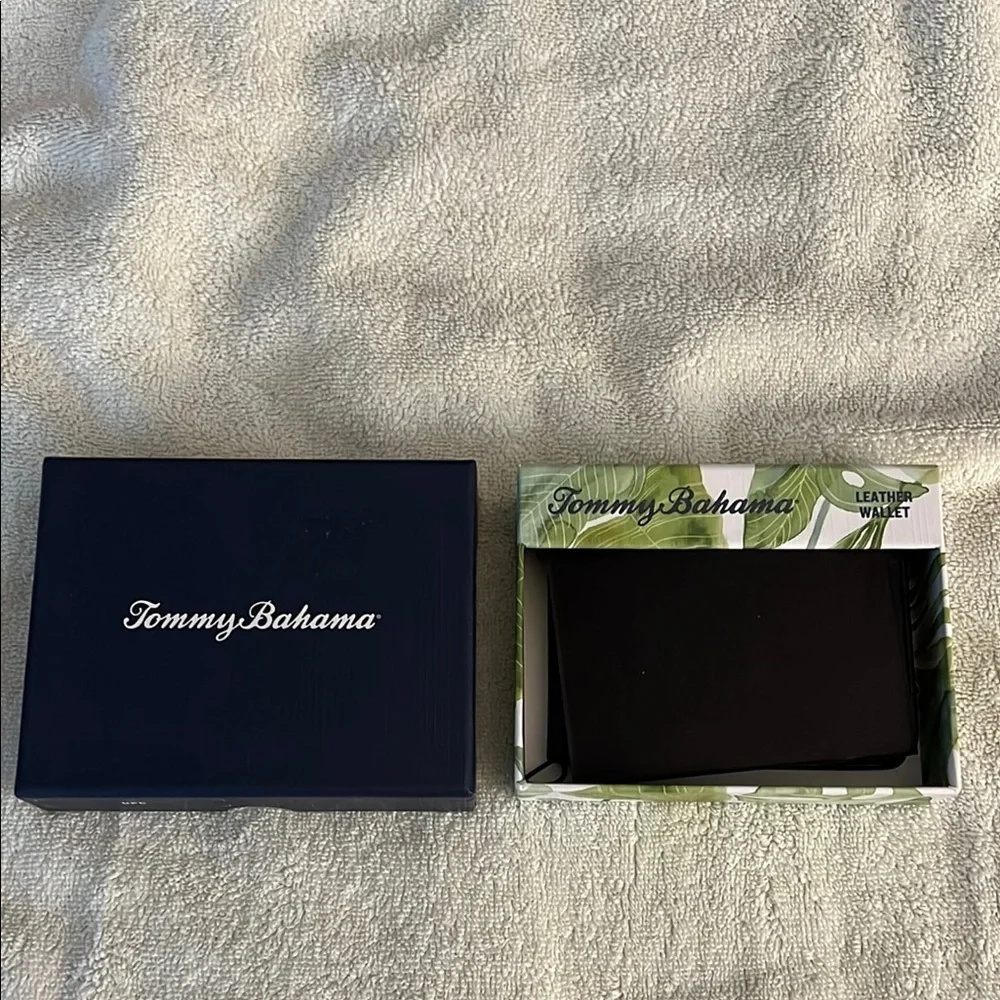 Tommy Bahama Black Leather Wallet